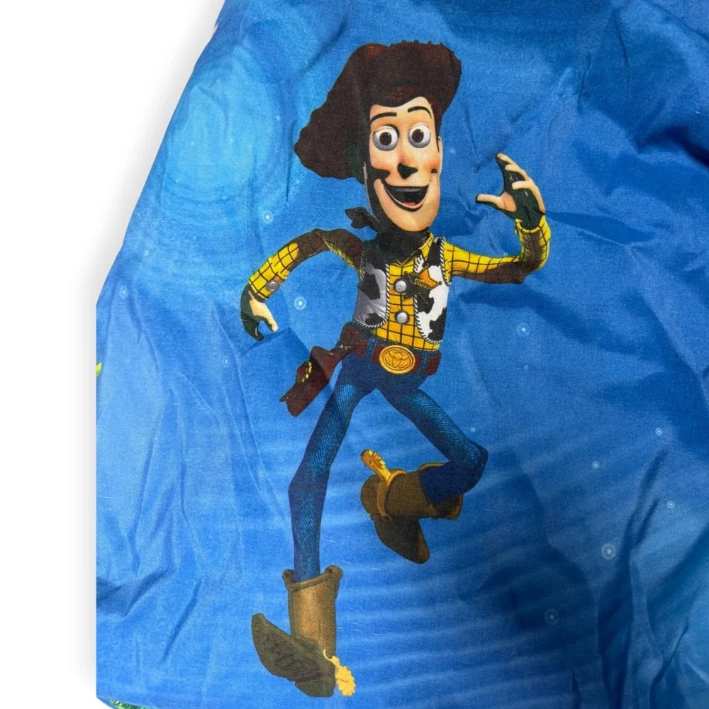 Disney Pixar Toy Story Twin Sheet Set Blue Woody Buzz Lightyear Rex Fitted Flat
